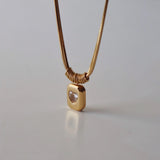 Double Chain Heart Pendant Necklace