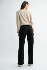 JBD Black Studded Jeans
