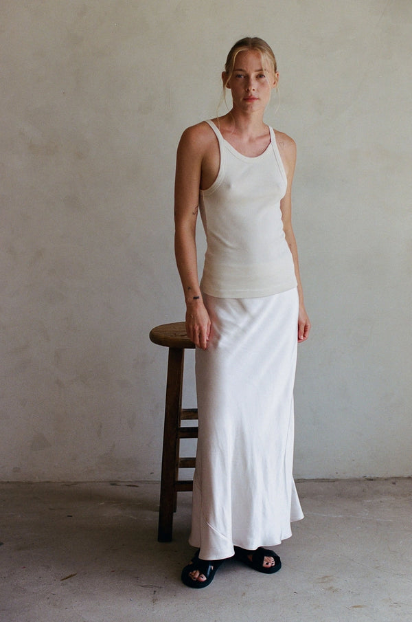 Pearl Satin Skirt