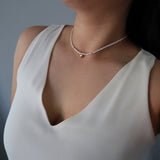 Pearl Necklace with Heart Charm