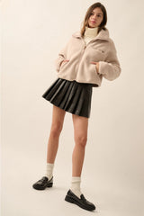 Izzy Sherpa Zip Up Jacket