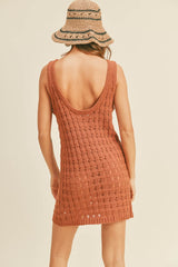Sun Kissed Crochet Knitted Dress